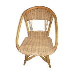 Fauteuil osier rotin enfant 1930 Fauteuil osier rotin enfant 1930