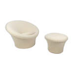 Fauteuil et ottoman mushroom de pierre paulin pour artifort, annes 1960