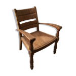 Fauteuil paillage vintage