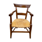 Fauteuil paille 19eme