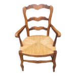 Fauteuil paill ancien