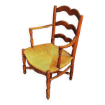 Fauteuil paill ancien