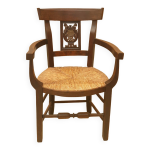 Fauteuil paillé directoire Fauteuil paillé directoire