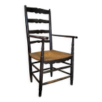 Fauteuil paill dossier haut