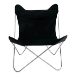 Fauteuil papillon en acier chromé de gavina spa, italie années 70 Fauteuil papillon en acier chromé de gavina spa, italie années 70
