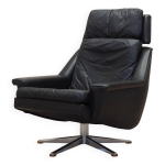 Fauteuil pivotant, design danois, annes 1970, designer : werner langenfeld, manufacture