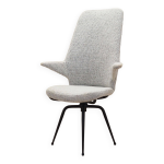 Fauteuil pivotant, design italien, années 1970, production : italie Fauteuil pivotant, design italien, années 1970, production : italie