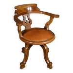 Fauteuil pivotant, époque victorienne, angleterre 2ème partie xixe Fauteuil pivotant, époque victorienne, angleterre 2ème partie xixe
