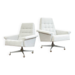 Fauteuils pivotants vintage, up z�vody, tch�coslovaquie, ann�es 1970, paire de 2