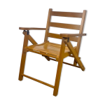 Fauteuil pliable en bois pour enfant années 60 Fauteuil pliable en bois pour enfant années 60