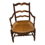 Fauteuil provençal paillé - xvii eme siècle Fauteuil provençal paillé - xvii eme siècle