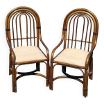 Fauteuil rotin, cannage vintage 1970 Fauteuil rotin, cannage vintage 1970