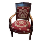 Fauteuil style empire en acajou