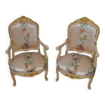 Fauteuils style louis xv