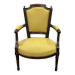 Fauteuil de style louis xvi en htre fin xixme