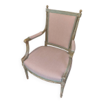 Fauteuil style louis xvi patiné Fauteuil style louis xvi patiné