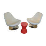 Fauteuils ikea tirup en cuir