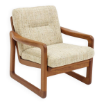 Fauteuil vintage des ann�es 60 en teck massif holstebro m�belfabrik.