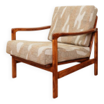Fauteuil vintage avec coussins, conu par zenon b?czyk, pologne, annes 1960