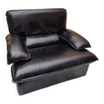 Fauteuil vintage en cuir convertible Fauteuil vintage en cuir convertible