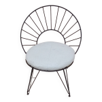 Fauteuil vintage danois fer forgé Fauteuil vintage danois fer forgé