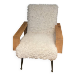 Fauteuil vintage fourrure