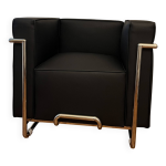 Fauteuil vintage inspiration cassina corbusier - the masie
