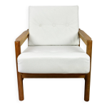 Fauteuil vintage en ivoire blanc, 1970 Fauteuil vintage en ivoire blanc, 1970