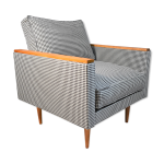 Fauteuil vintage original modle zwp - 8 cube, entirement restaur, annes 1970