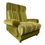 Fauteuil vintage vert une place