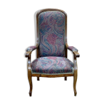 Fauteuil voltaire des annes 1930 en noyer