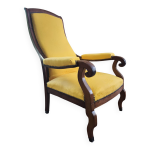 Fauteuil voltaire jaune