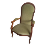 Fauteuil voltaire en merisier