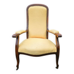 Fauteuil voltaire en noyer