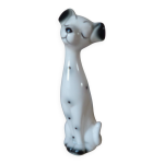Figurine chien dalmatien vintage, statue cramique annes 1970