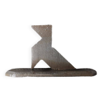 Figurine mtallique cocotte art populaire - annes 1950