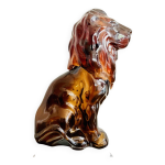 Flacon de parfum vintage 70 collector lion avon black suede