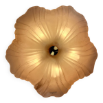 Flower ceiling lamp by murano due, 1980s