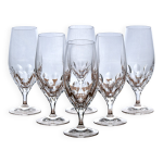 Fl�tes anciennes en cristal royal gorham