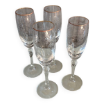 Fltes  champagne en cristal