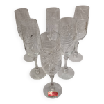 Flutes a champagne cristal st louis, mod�le g�rard