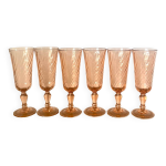 Fltes  champagne rosaline - luminarc - arcoroc - vintage