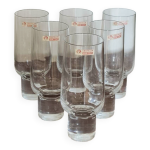 Fltes  champagne vintage cristallin braine - le - comte (lot de 6)