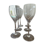 Flûtes à chgampagne cristal de boheme signées veuve clicquot ponsardin Flûtes à chgampagne cristal de boheme signées veuve clicquot ponsardin