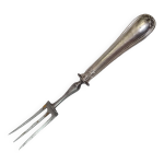 Fourchette  viande argent