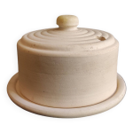 Franais plat de fromage en terre cuite en argile vintage