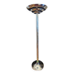 G. frattini pour relco lampadaire vintage chrome et tiges en verre