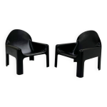 Gae aulenti paire de fauteuils