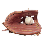 Gant et balle de baseball