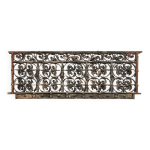 Garde corps xviiem en fer forg, rambarde barrire de balcon